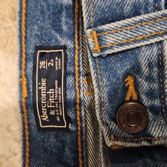 Abercrombie & Fitch Classic Blue Denim Jeans Size 26 - Picture 2 of 3